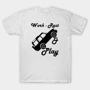 Work, Rest, Play - Discovery - Mars (Parody) T-Shirt